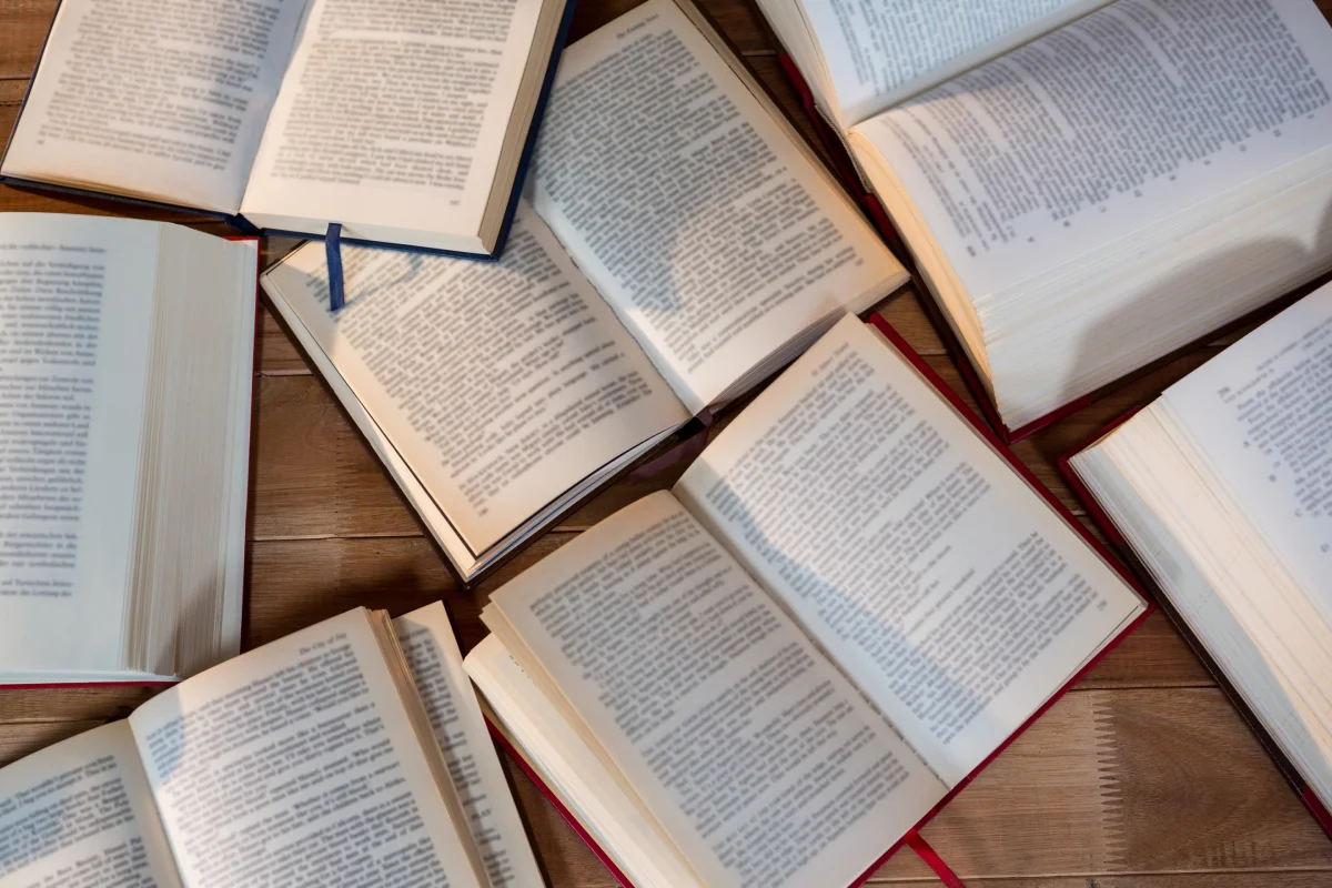 close-up-various-open-book